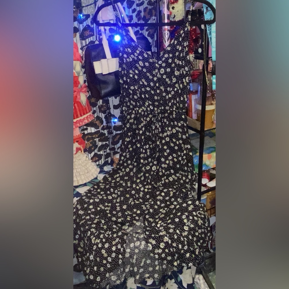 REWIND DAISY PRINT MAXI DRESS